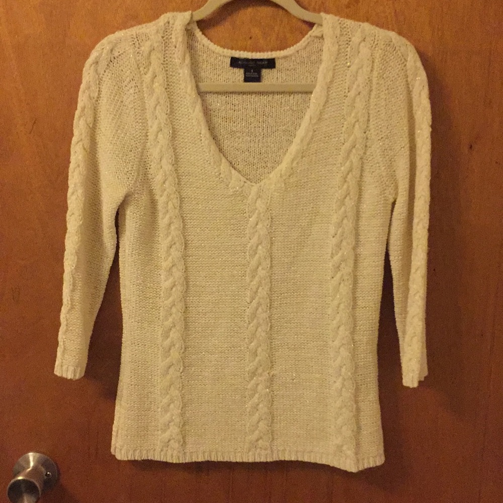Cream with gold detail sweater
